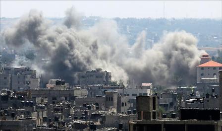 Raids israéliens sur la bande de Gaza Palestine. webdo.tn